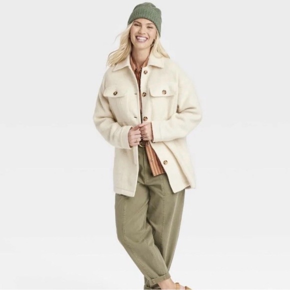 Universal Thread Off-White Wool Jacket - Picture 4 of 4